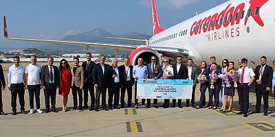Gazipaşa-Alanya Havalimanı Corendon’un ilk Brüksel uçusunu karşıladı