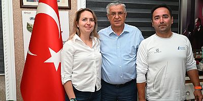 Kemer Belediyespor Yat Yelken Kulübü'nden Başkan Topaloğlu'na ziyaret 