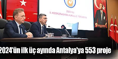 2024'ün ilk üç ayında Antalya'ya 553 proje